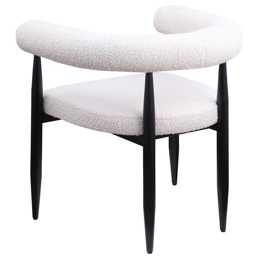 Nedmac 5-piece Round Faux Marble Top Dining Table Set Black