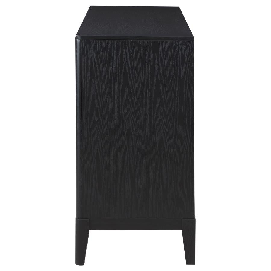 532801 Deamkoorb 4-door Sideboard Buffet Storage Cabinet Black