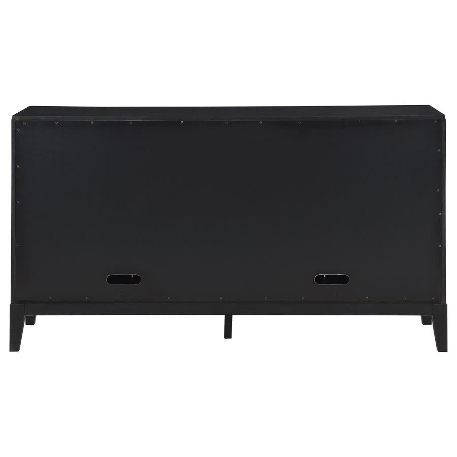 532801 Deamkoorb 4-door Sideboard Buffet Storage Cabinet Black