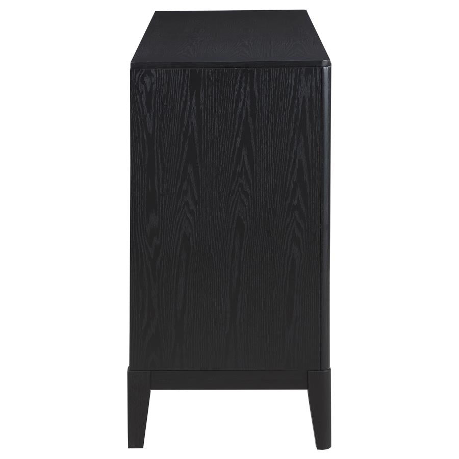 532801 Deamkoorb 4-door Sideboard Buffet Storage Cabinet Black