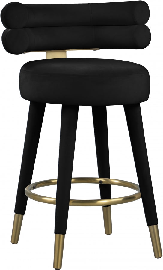 Yorztif Velvet Counter Stool