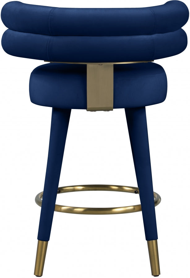 Yorztif Velvet Counter Stool