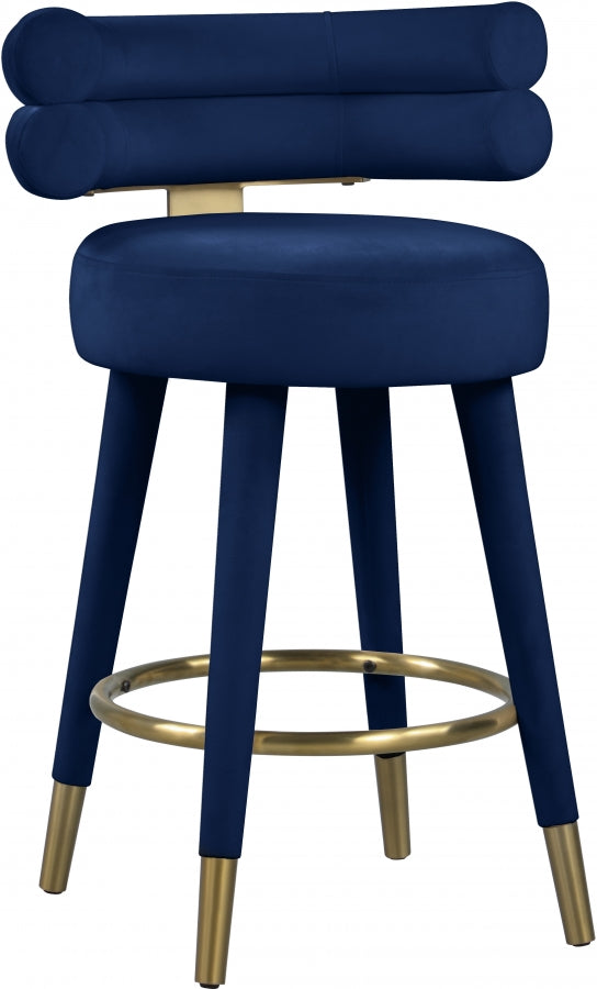 Yorztif Velvet Counter Stool