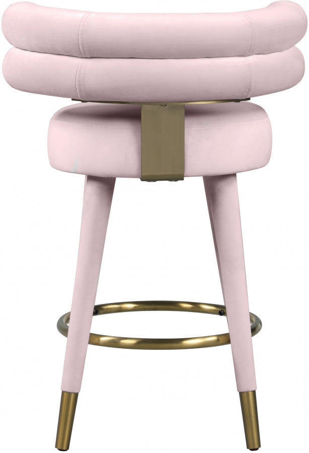 Yorztif Velvet Counter Stool