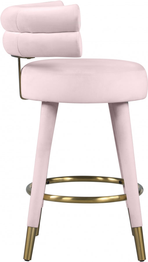 Yorztif Velvet Counter Stool