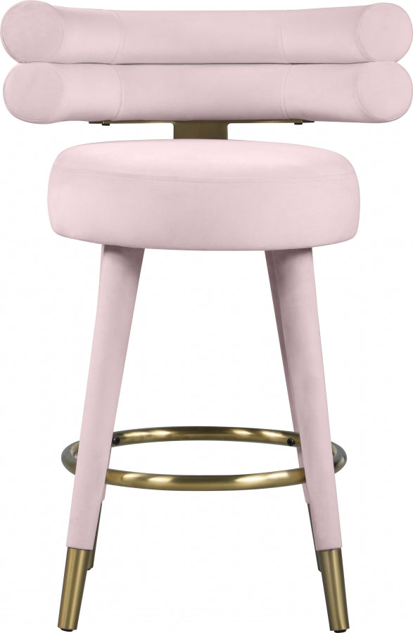 Yorztif Velvet Counter Stool
