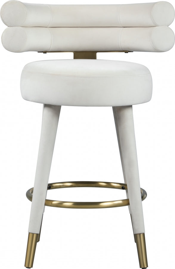 Yorztif Velvet Counter Stool