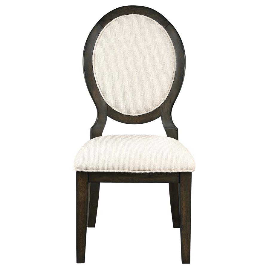 Alywt 5-piece Round Storage Base Dining Table Set Dark Cocoa