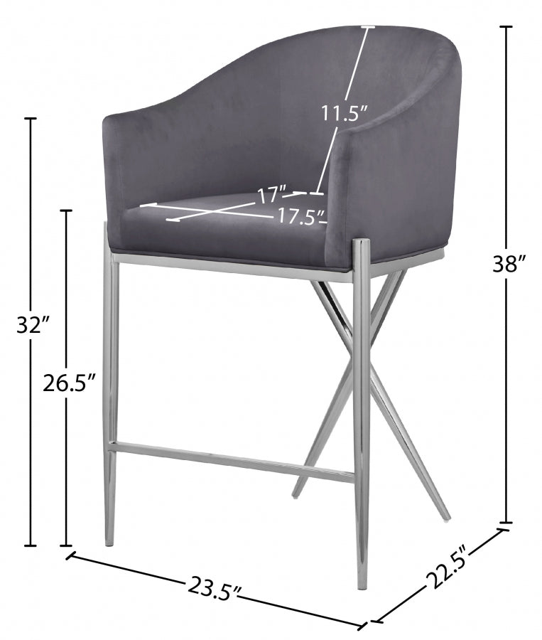 Reivax Velvet Counter Stool