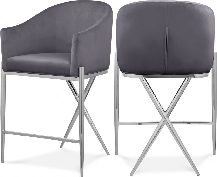 Reivax Velvet Counter Stool