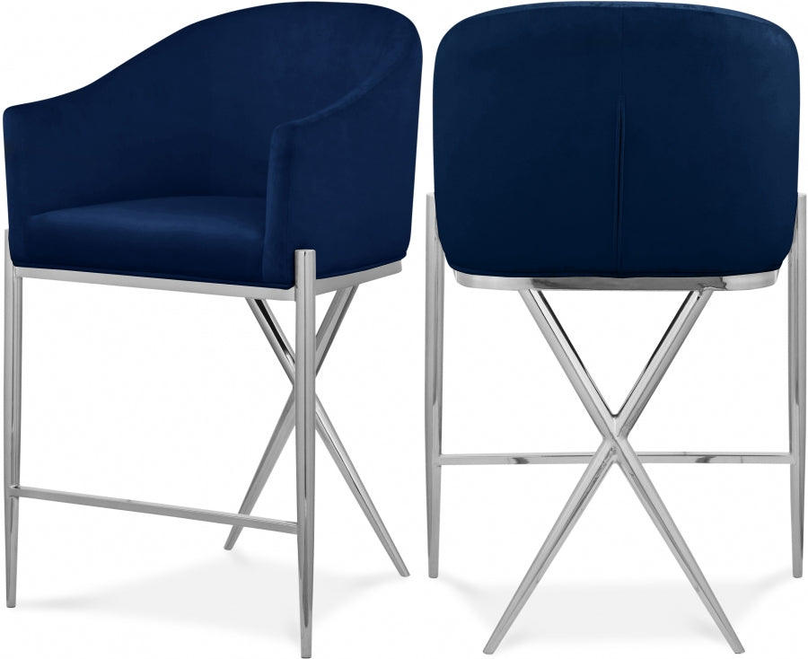 Reivax Velvet Counter Stool