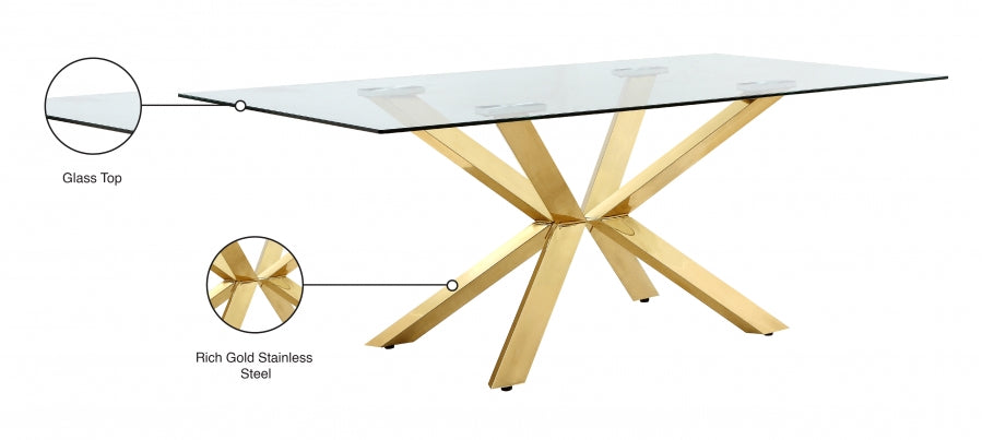 Irpac Gold dining table