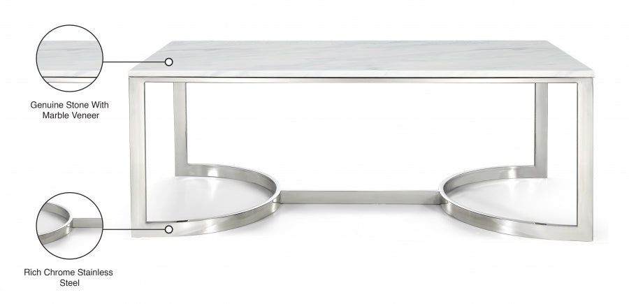 C-542 Yelpoc Chrome Coffee table