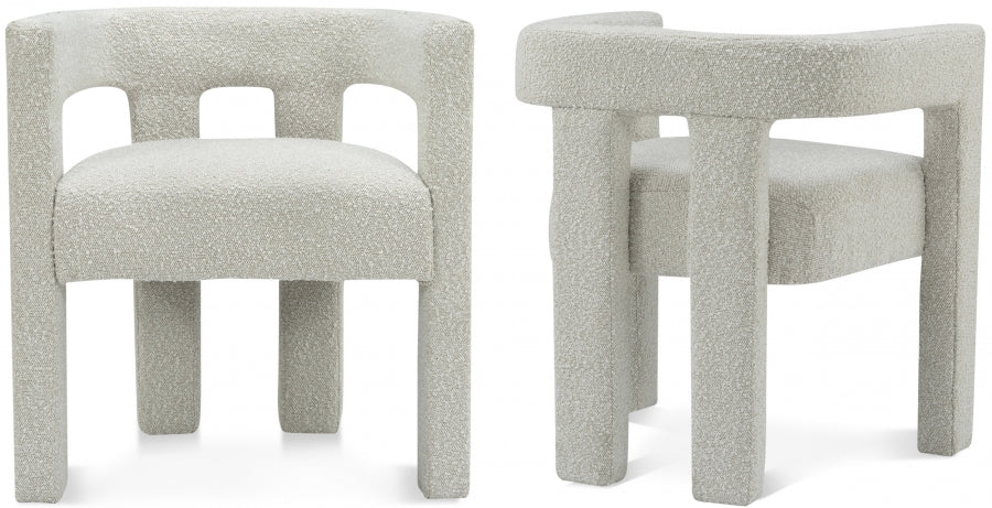 Anehta Boucle Fabric Accent | Dining Chair