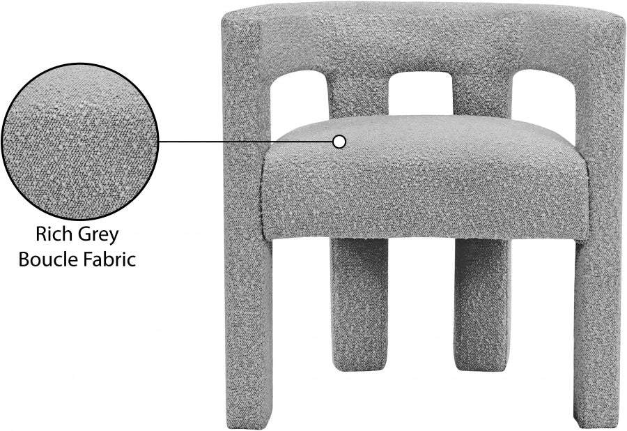 Anehta Boucle Fabric Accent | Dining Chair