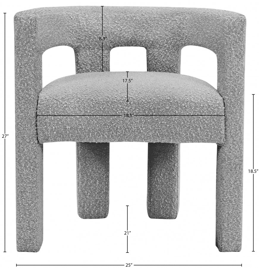 Anehta Boucle Fabric Accent | Dining Chair