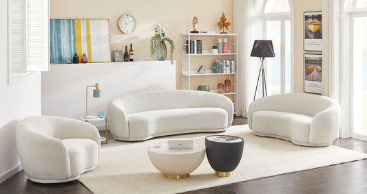 Edyh Boucle Fabric Upholstered Collection(Sofa,Loveseat, Chair)