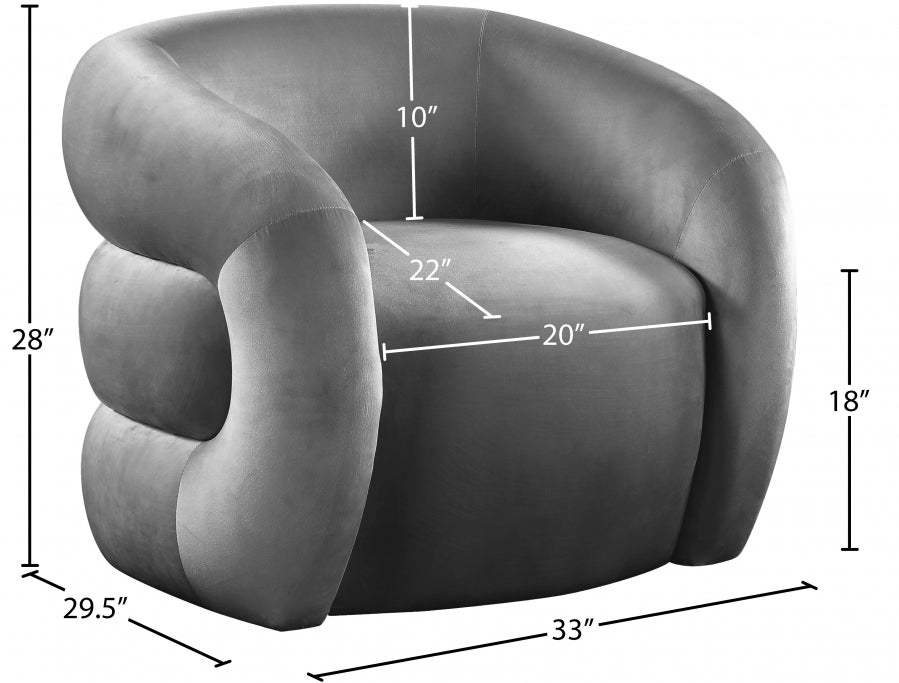 Yrubxor Velvet Accent Chair