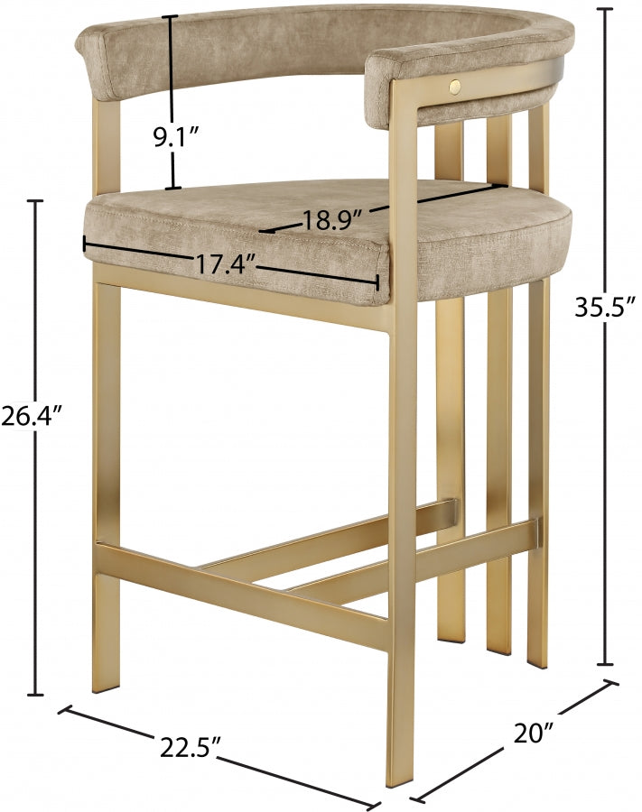 695Beige Counter Stool