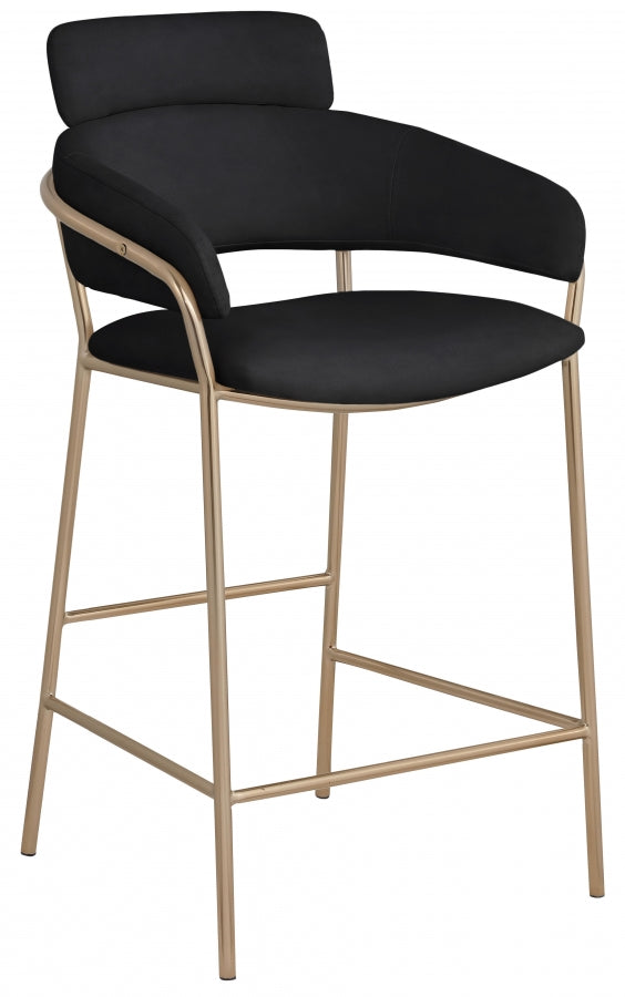 Aray Velvet Counter Stool