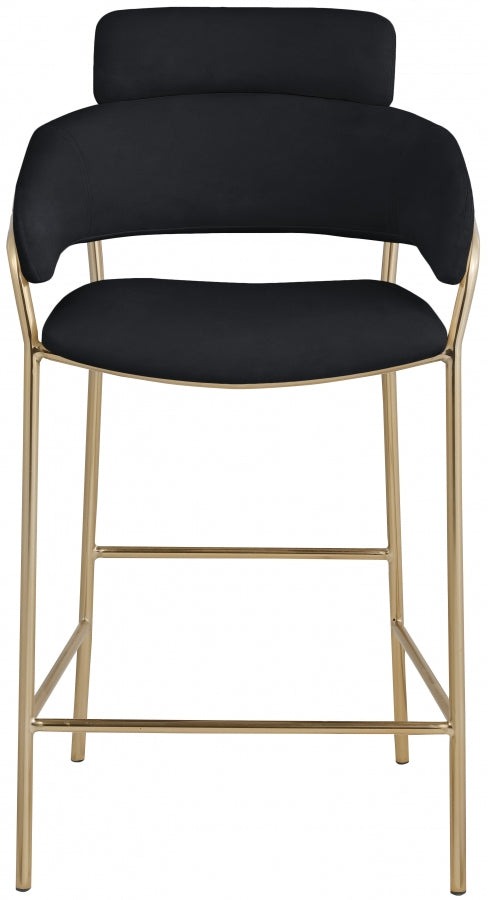 Aray Velvet Counter Stool