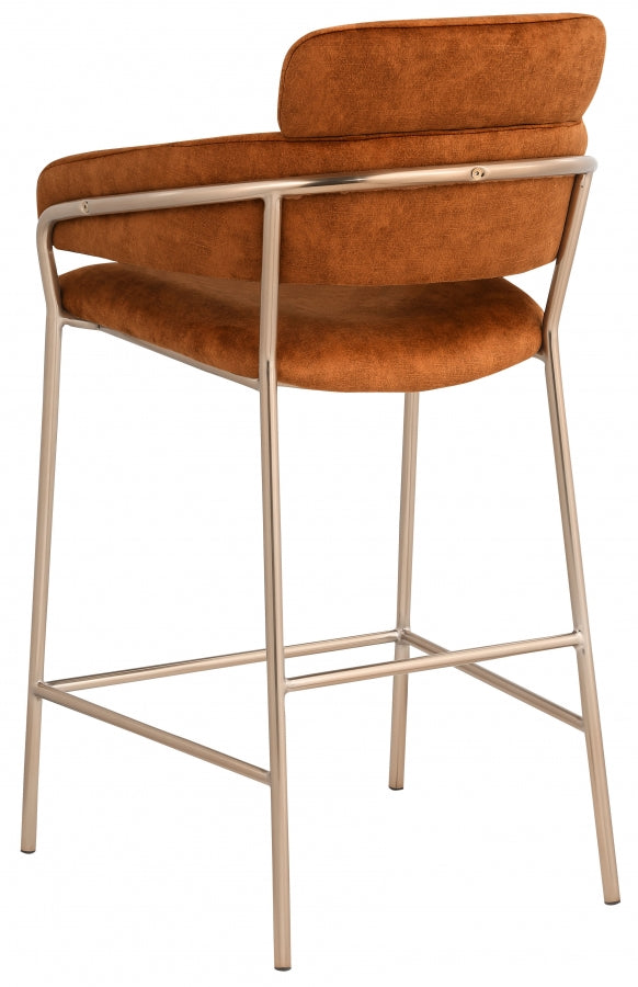 Aray Velvet Counter Stool