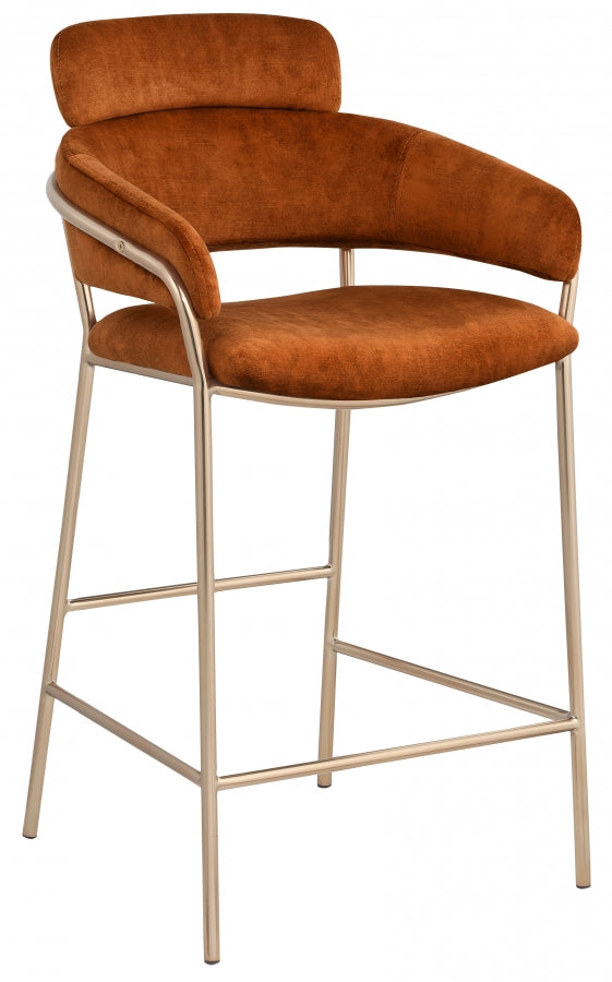 Aray Velvet Counter Stool