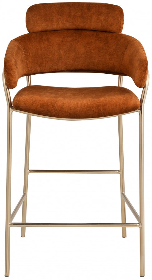 Aray Velvet Counter Stool