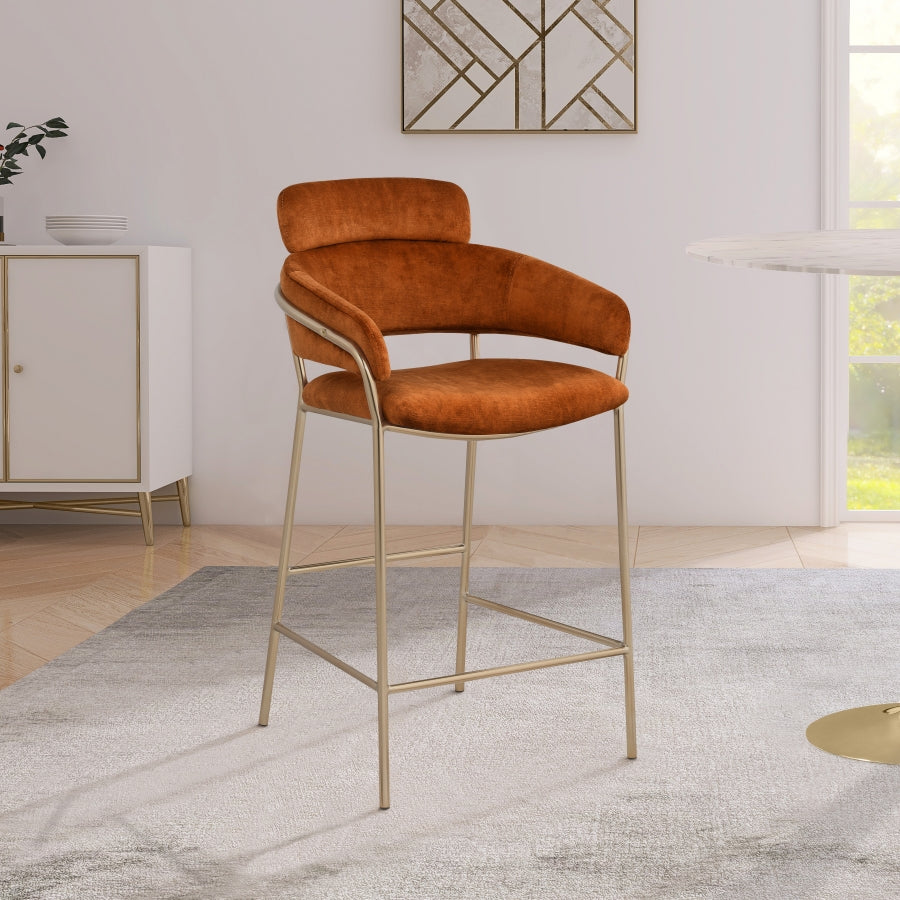 Aray Velvet Counter Stool