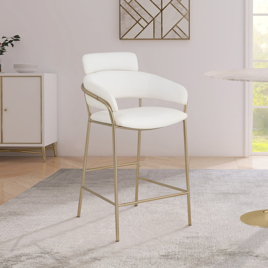 Aray Vegan Leather Counter Stool