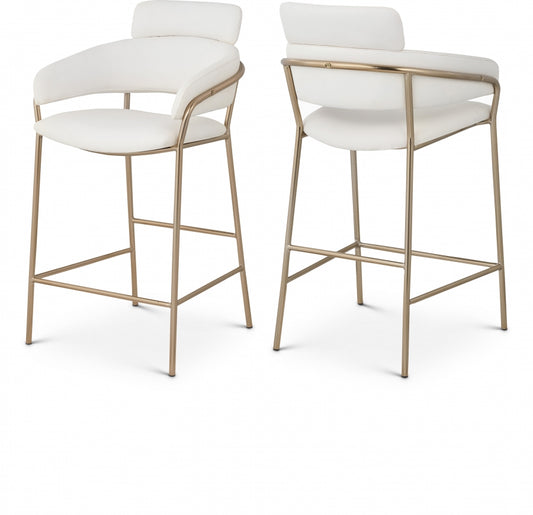 Aray Vegan Leather Counter Stool