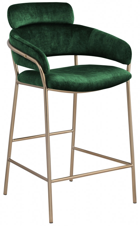 Aray Velvet Counter Stool