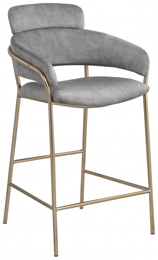 Aray Velvet Counter Stool
