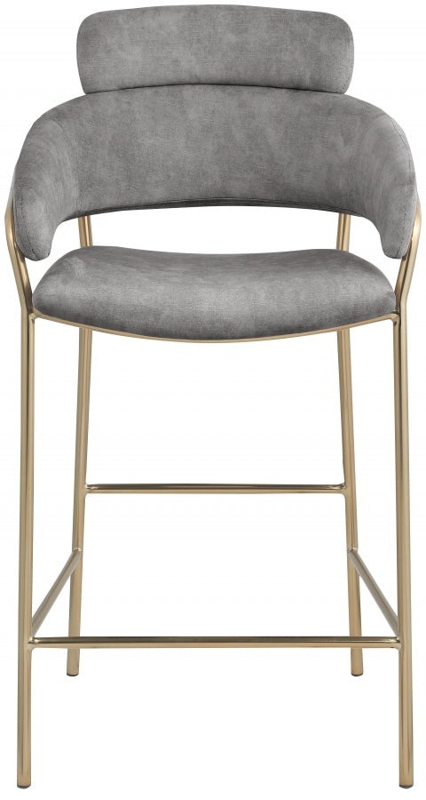 Aray Velvet Counter Stool