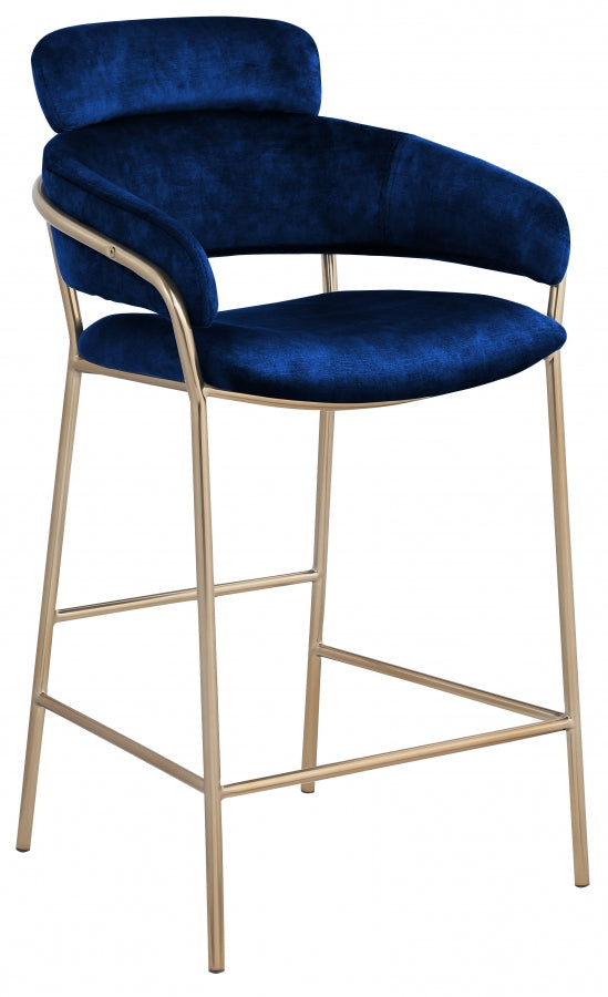Aray Velvet Counter Stool