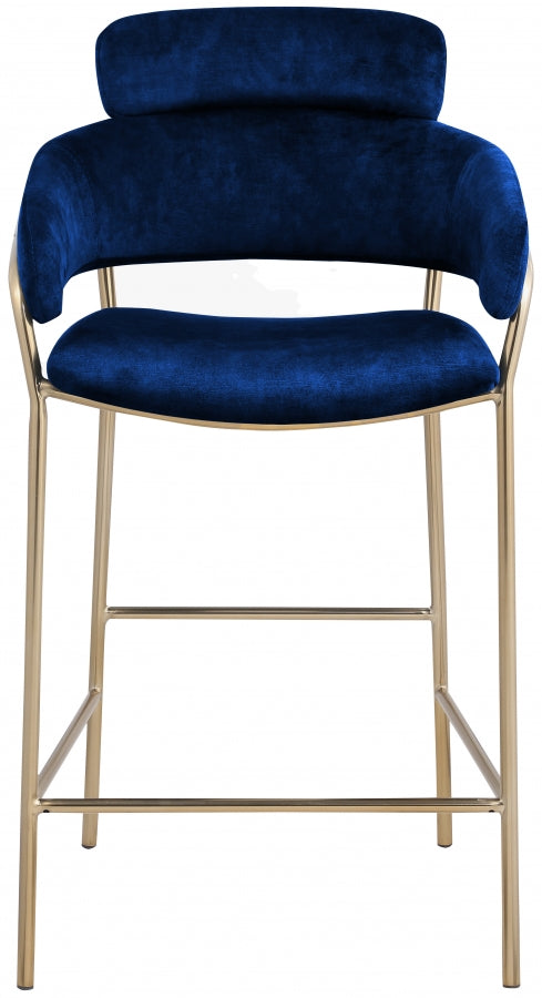 Aray Velvet Counter Stool