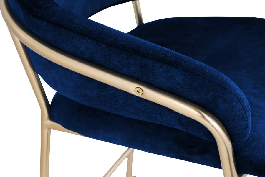 Aray Velvet Counter Stool