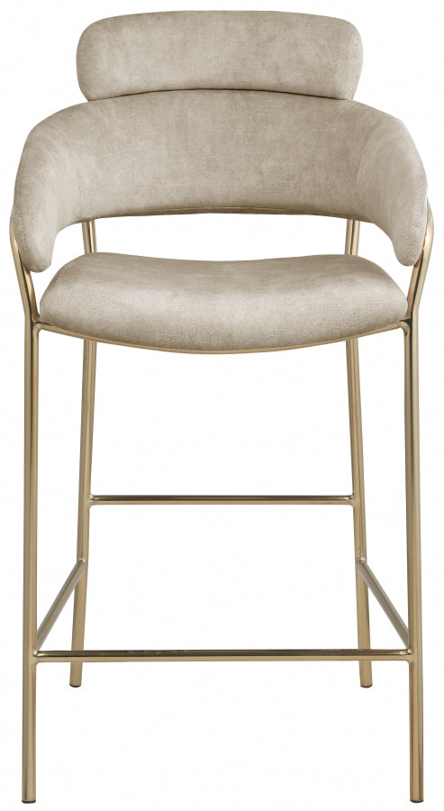 Aray Velvet Counter Stool