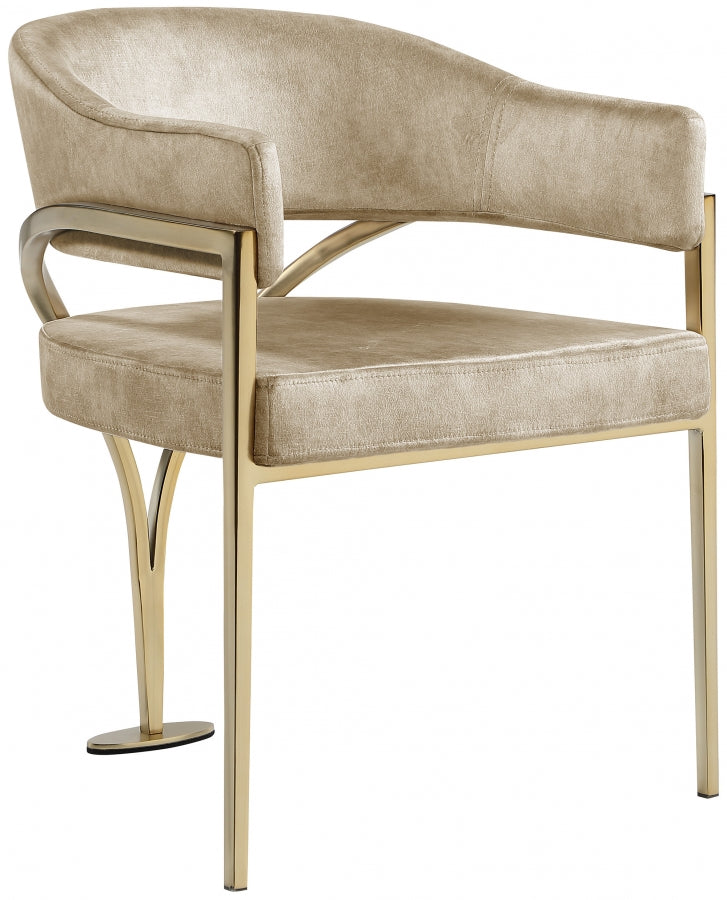 Nyledam Velvet Dining Chair