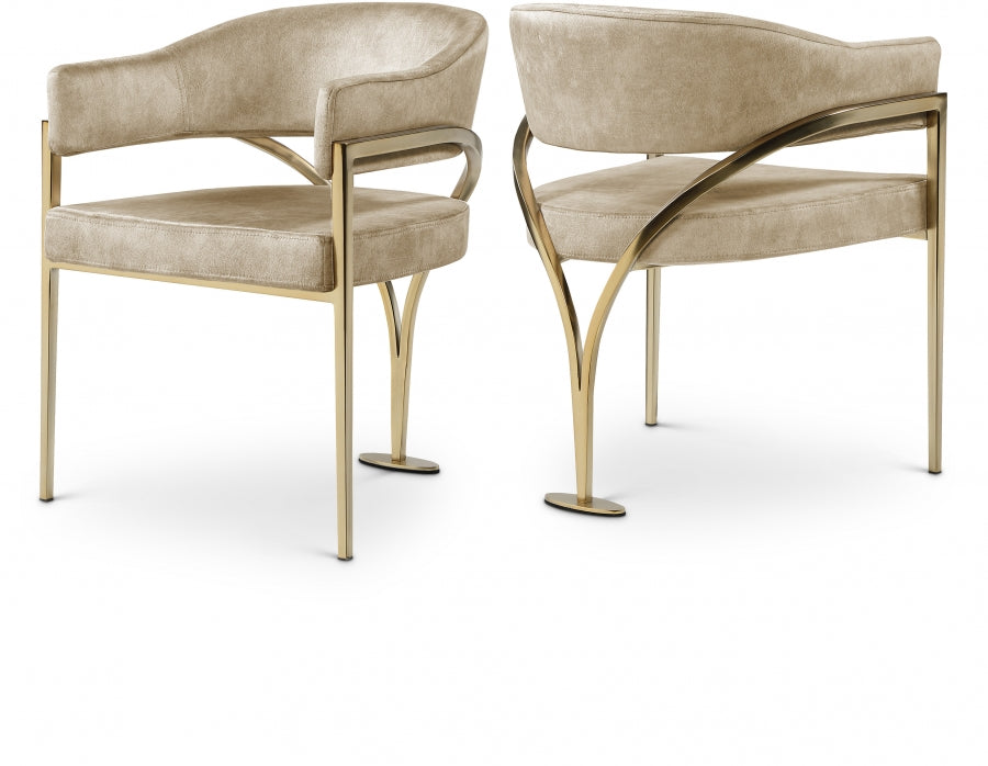 Nyledam Velvet Dining Chair