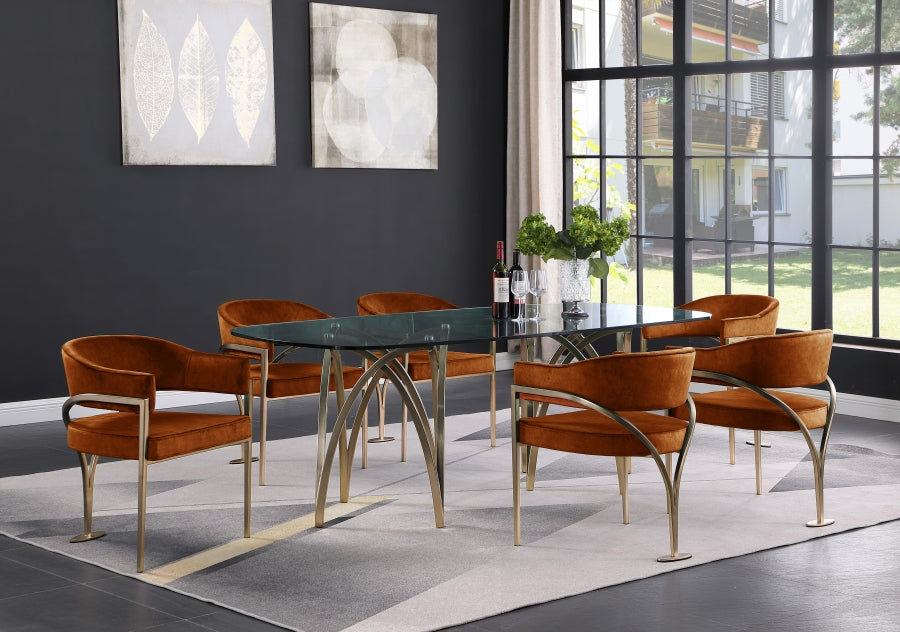 Nyledam Velvet Dining Chair