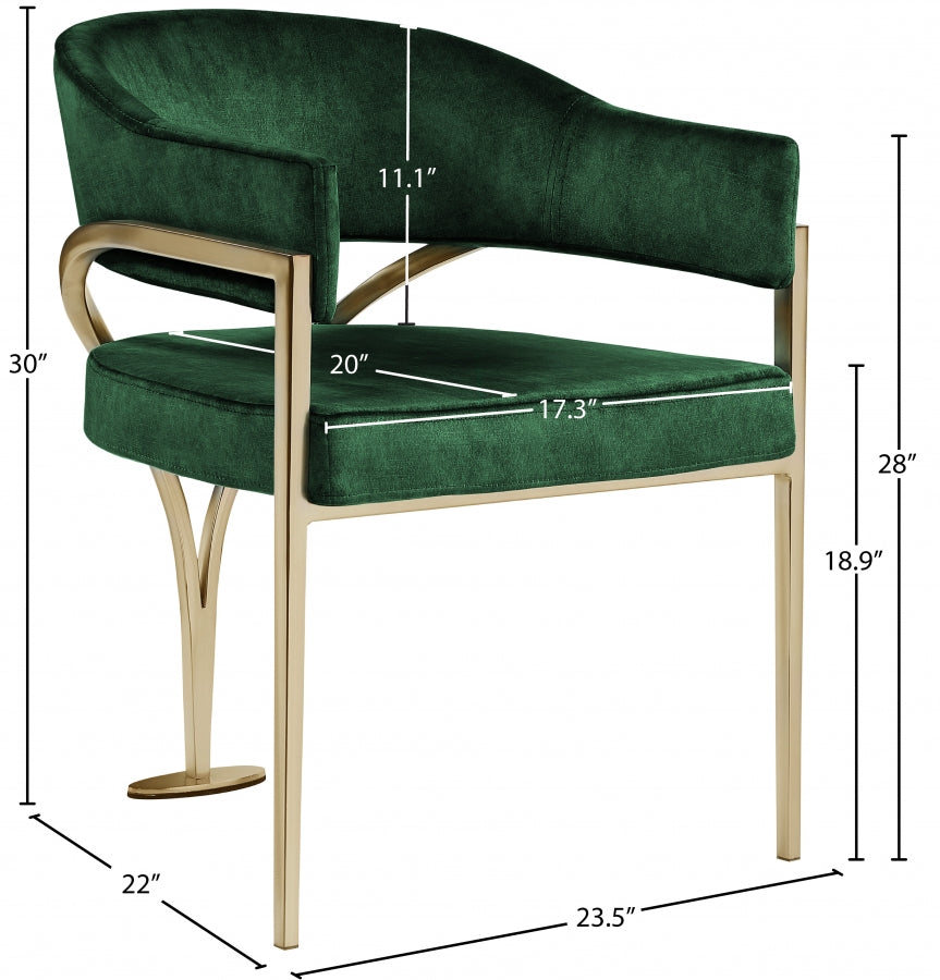 Nyledam Velvet Dining Chair
