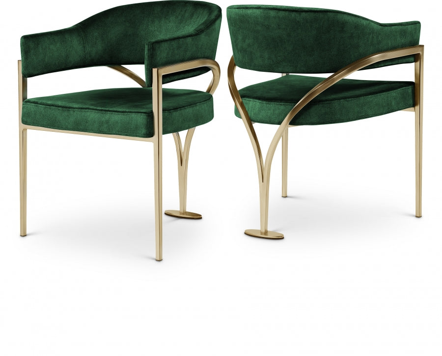 Nyledam Velvet Dining Chair