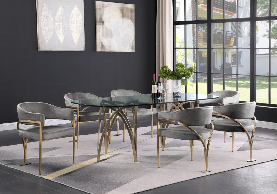 Nyledam Velvet Dining Chair