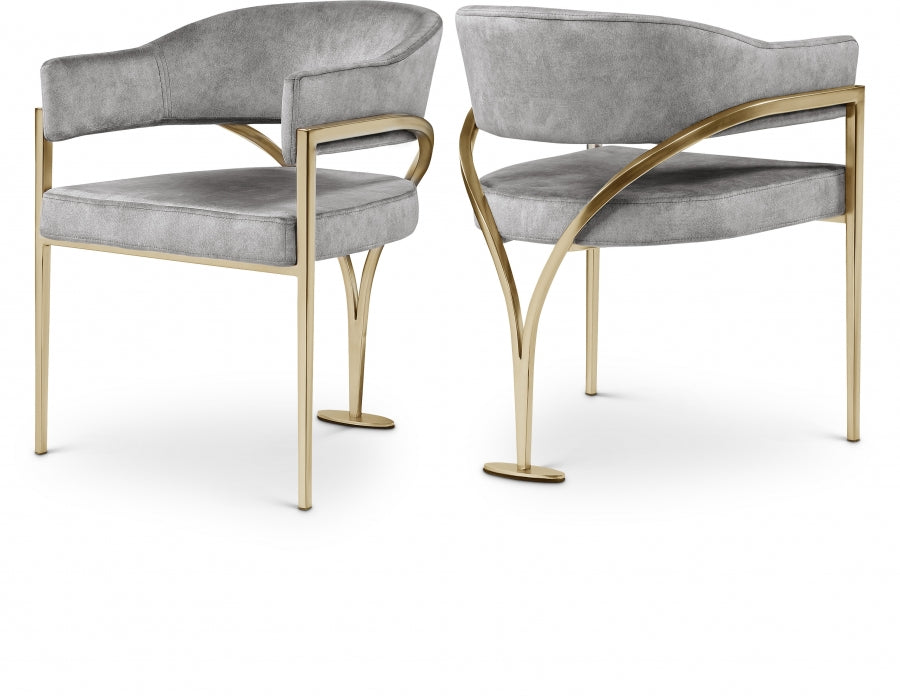 Nyledam Velvet Dining Chair