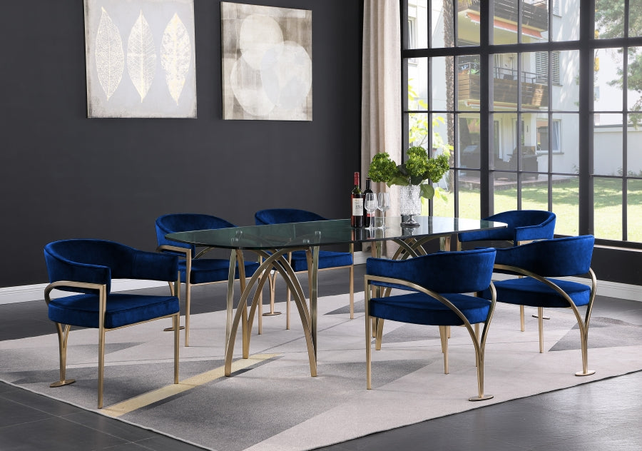 Nyledam Velvet Dining Chair