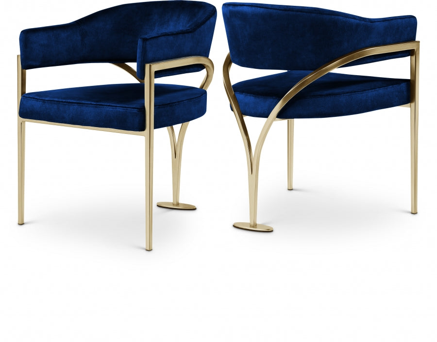 Nyledam Velvet Dining Chair