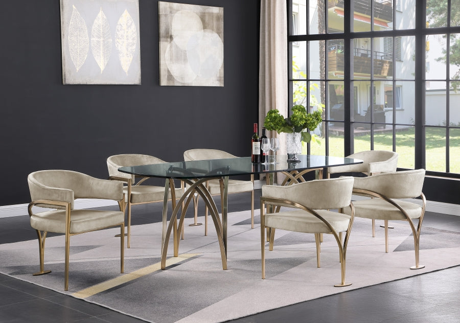 Nyledam Velvet Dining Chair