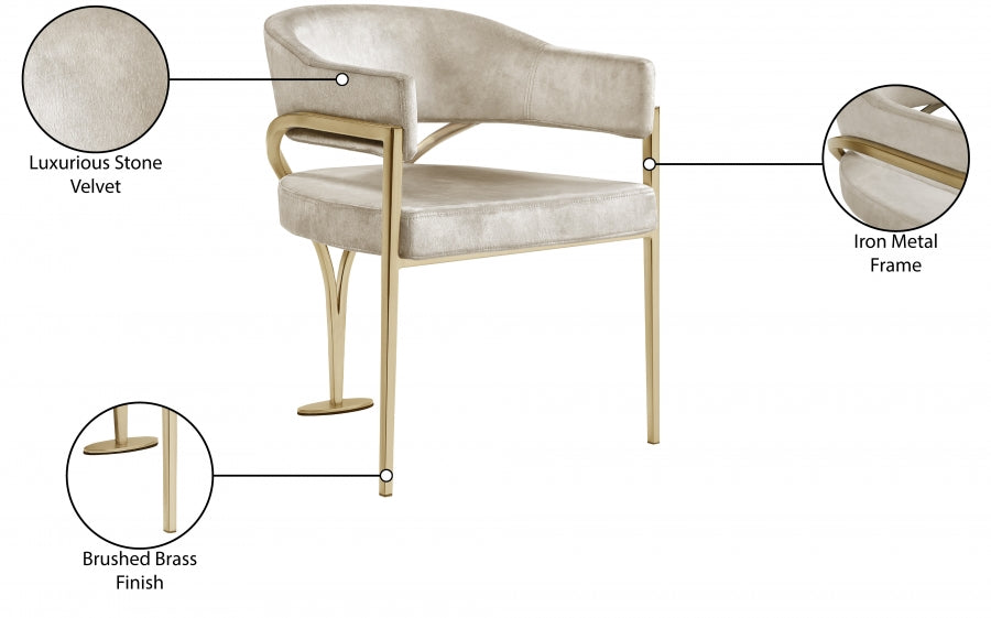 Nyledam Velvet Dining Chair