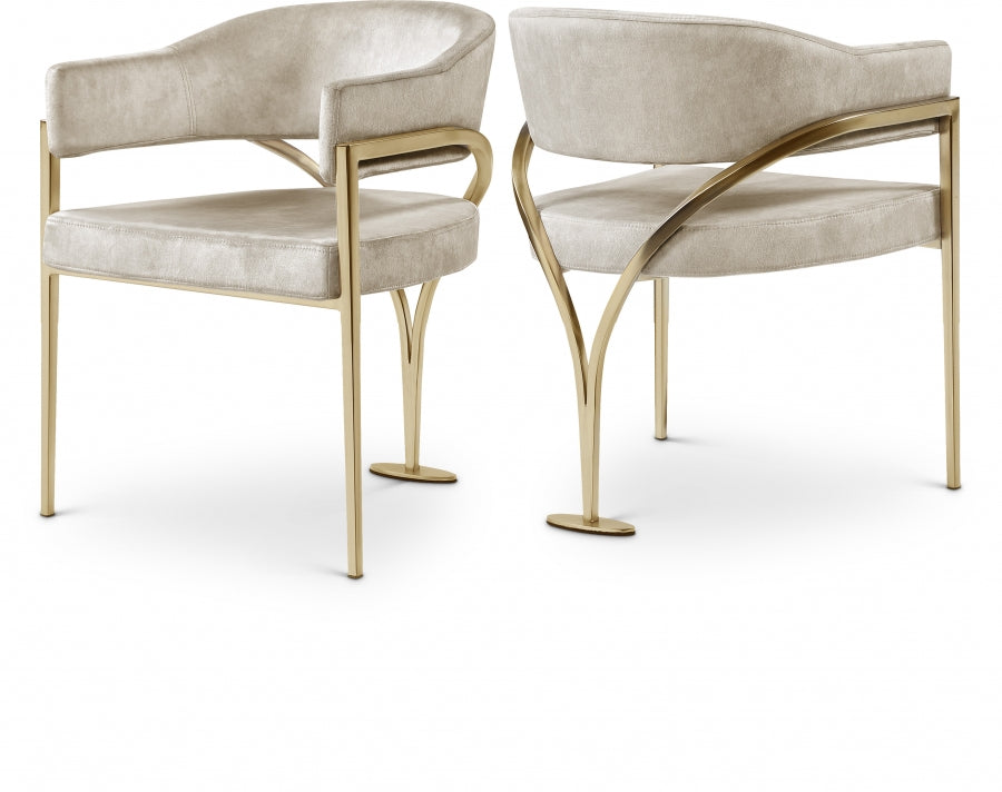 Nyledam Velvet Dining Chair